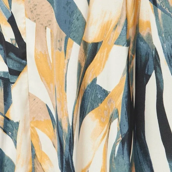 NWT Boutique Elliana Satin Maxi Dress | Abstract Print | S M - Picture 7 of 7